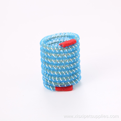 in stock interactive funny multicolored spring cat toy